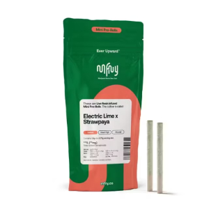 MFNY - ELECTRIC LIME X STRAWPAYA - 0.75G LIVE RESIN INFUSED PRE ROLL - 2 PACK - 1.5G
